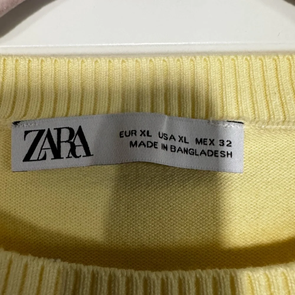 Zara Light Yellow Knit Top - Picture 2 of 3
